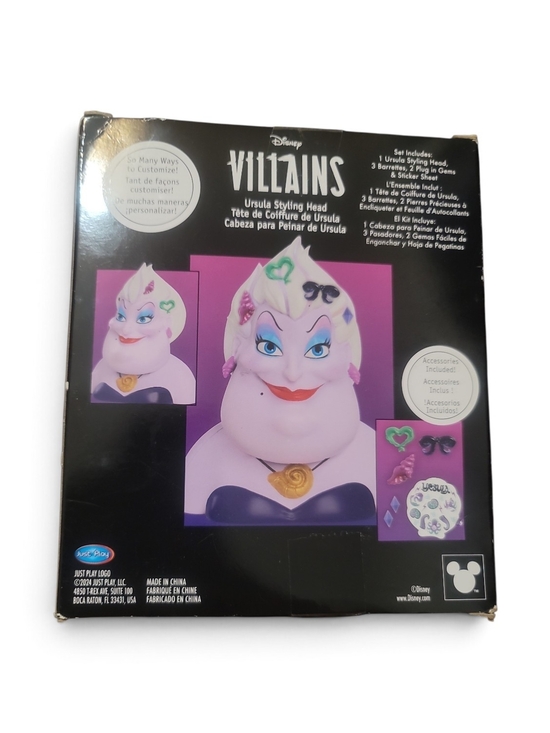Disney Other - Disney Villains Ursula Styling Head - Purple, Black & Teal Accents